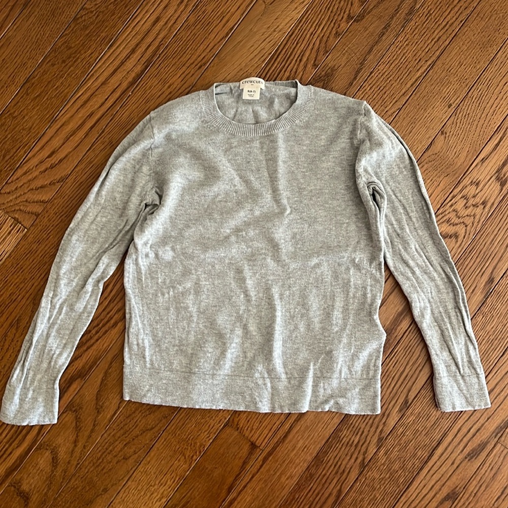 Crewcuts Teddie sweater, girls size 6-7.